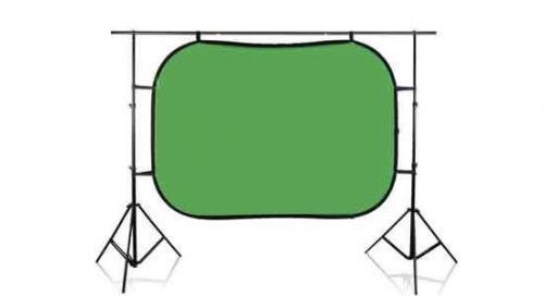 Portable 2x1m Blue/Green Screen with Stands for Hire